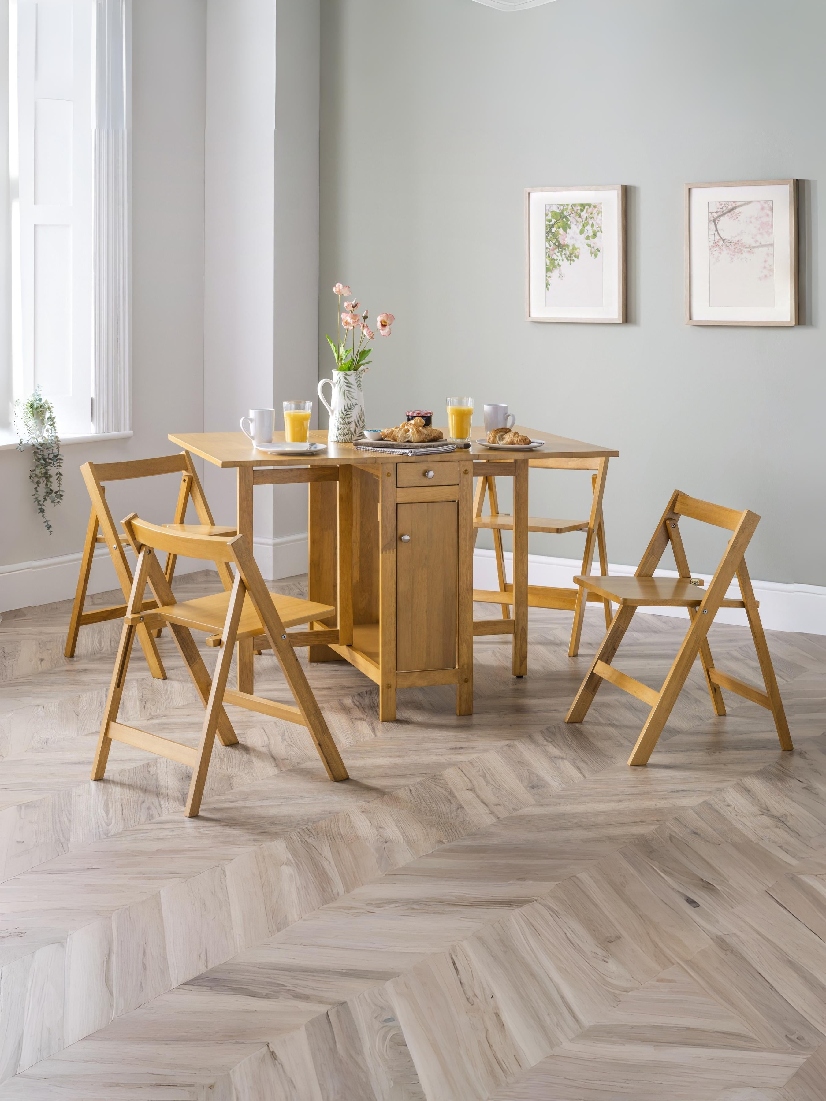 Savoy Dining Set - Light Oak – Julian Bowen, view 6