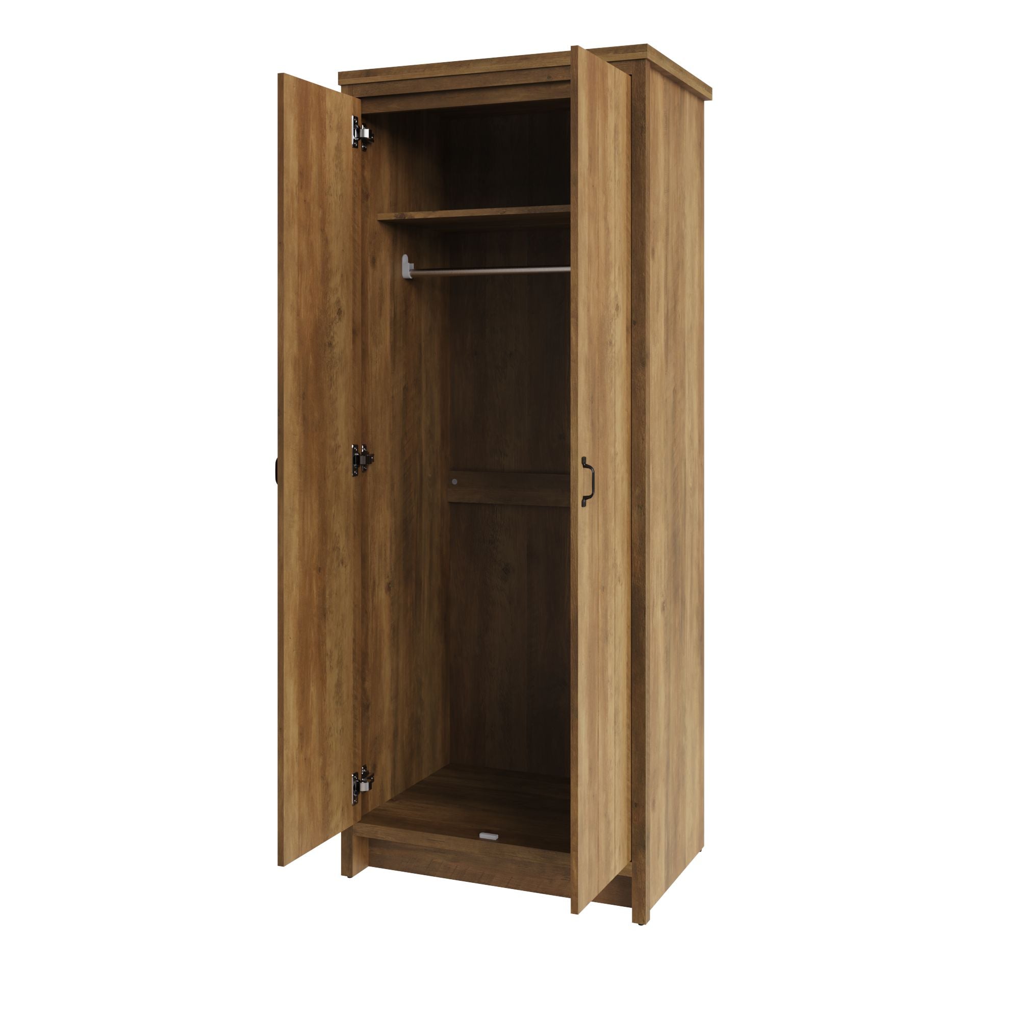 Boston 2 Door Wardrobe Knotty Oak – GFW, view 7