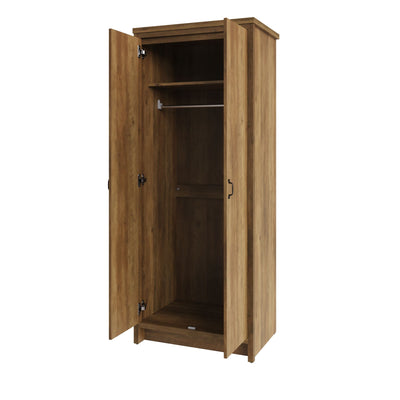 Boston 2 Door Wardrobe Knotty Oak – GFW, view 7