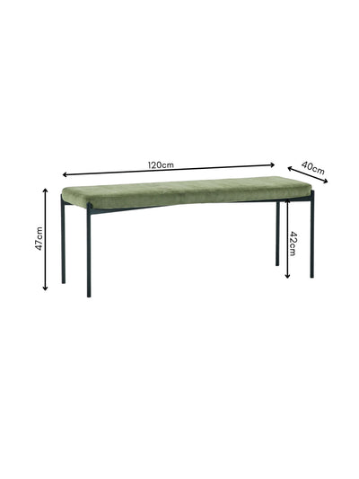 Leonie Bench - Green – Julian Bowen, view 8