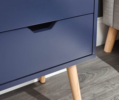 Nyborg Single 2 Drawer Bedside Nightshadow – Nightshadow