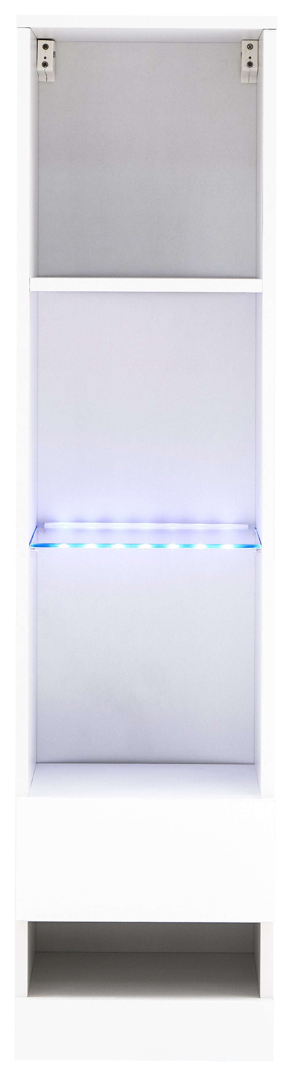 Galicia Tall Shelf Unit With Led White – GFW