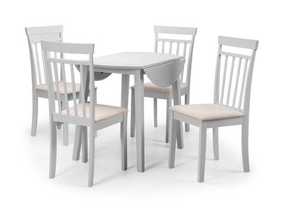 Coast Grey Dropleaf Table and 4 Grey Coast Chairs