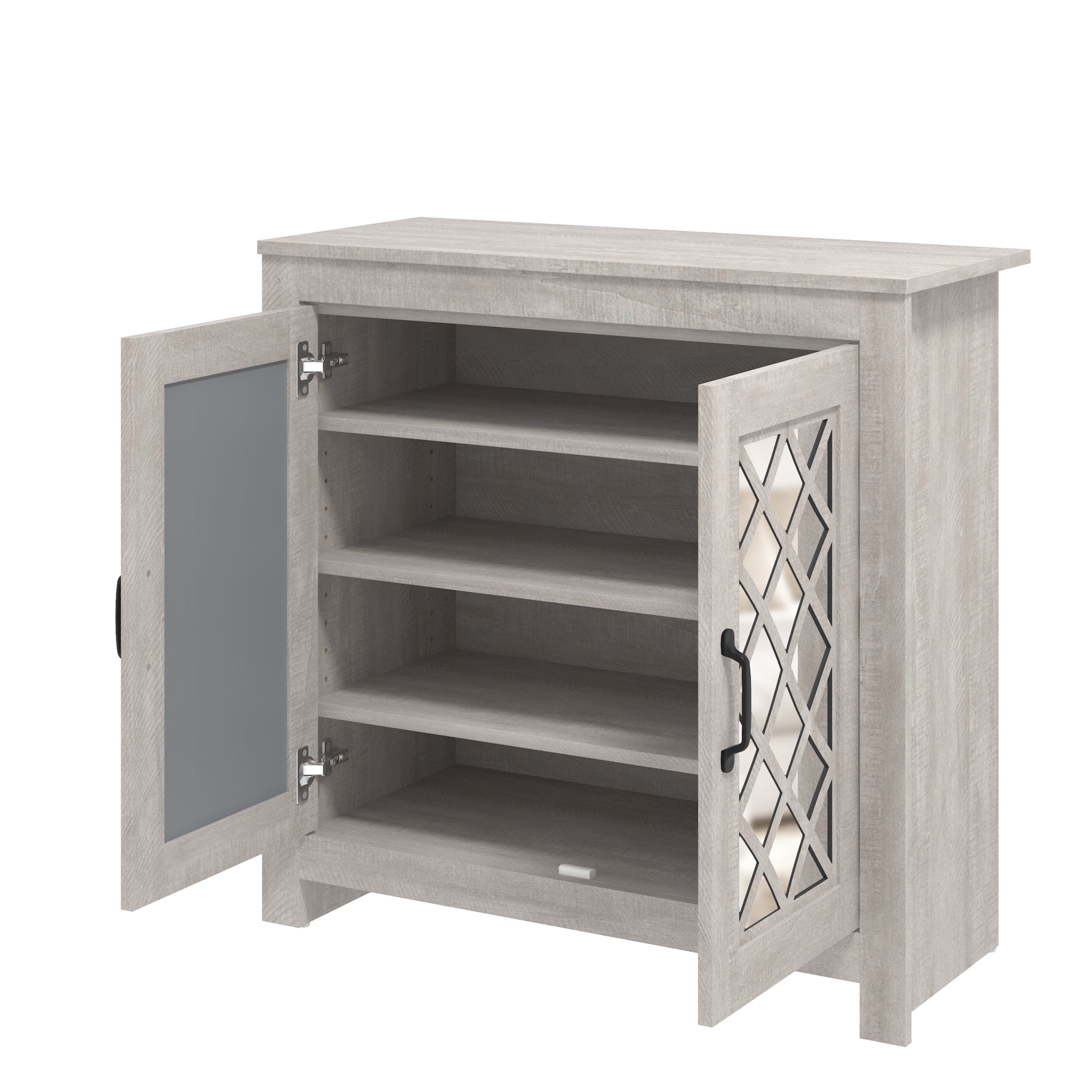 Tiverton Shoe Cabinet Dusty Grey Oak – GFW, view 6