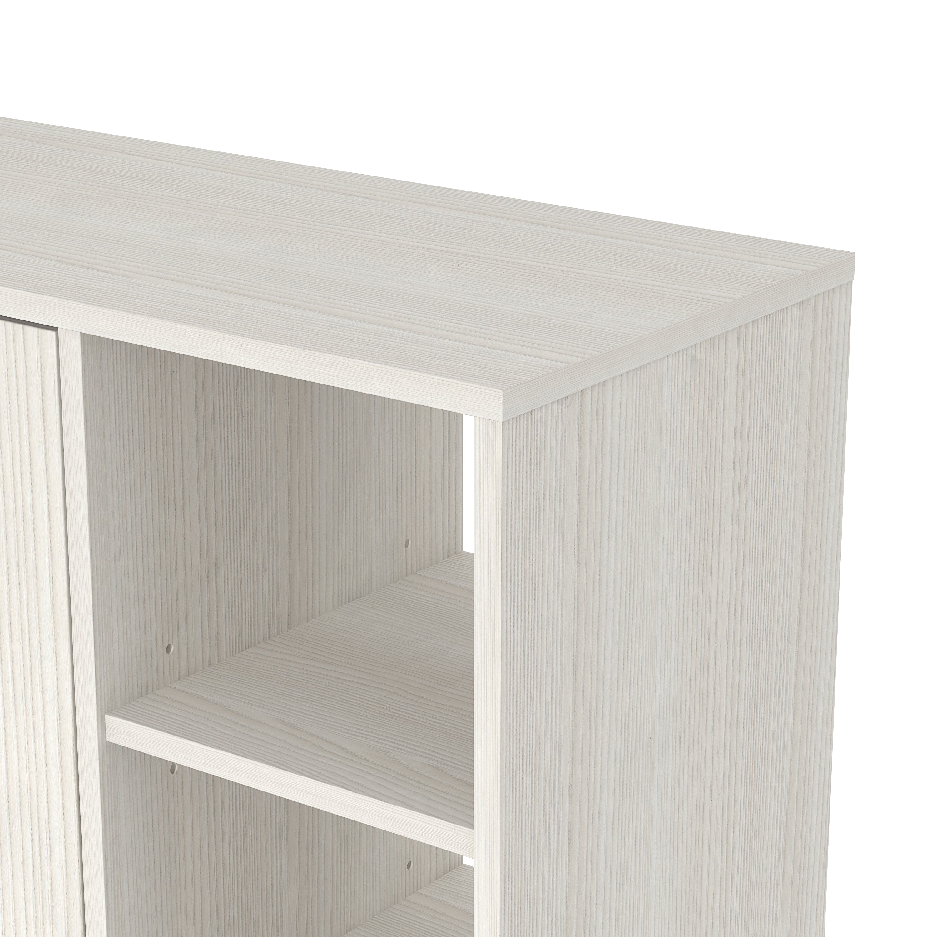 Bideford Tall Shoe Cabinet White – GFW, view 9