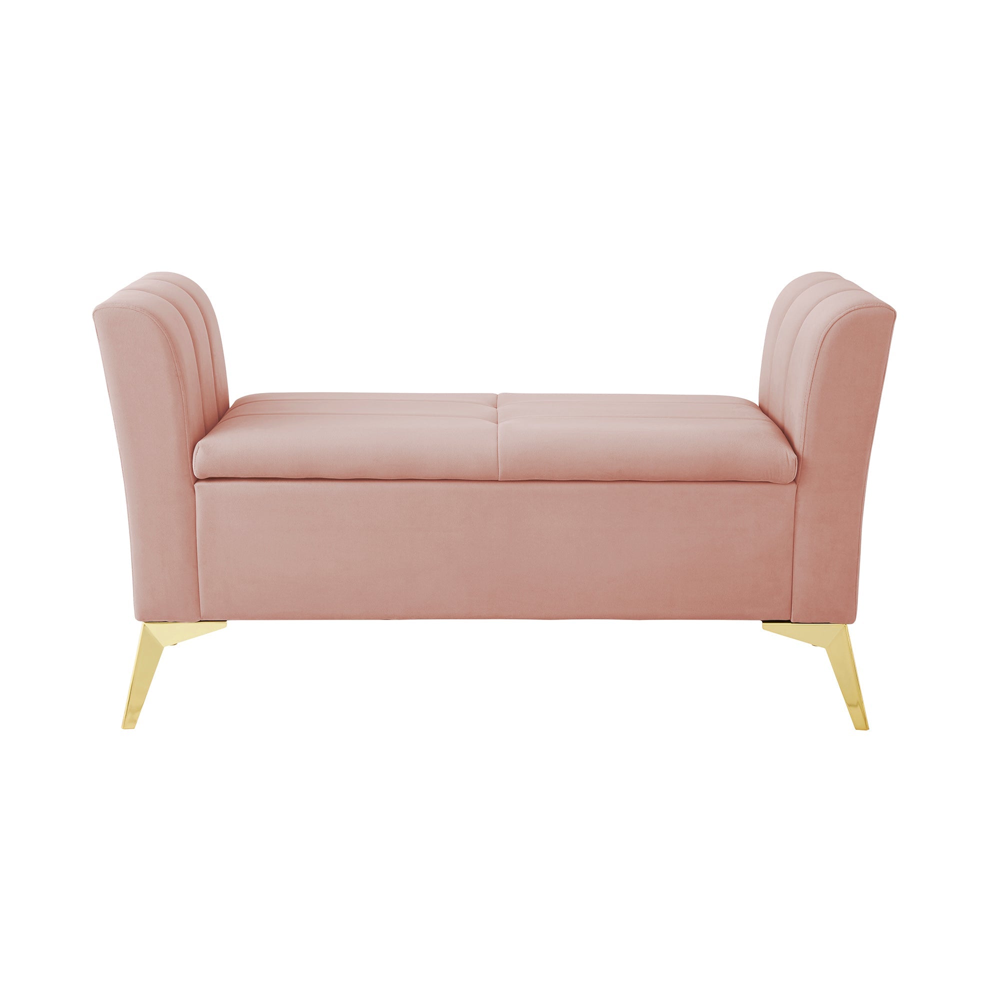 Pettine Ottoman Storage Bench Blush Pink – GFW
