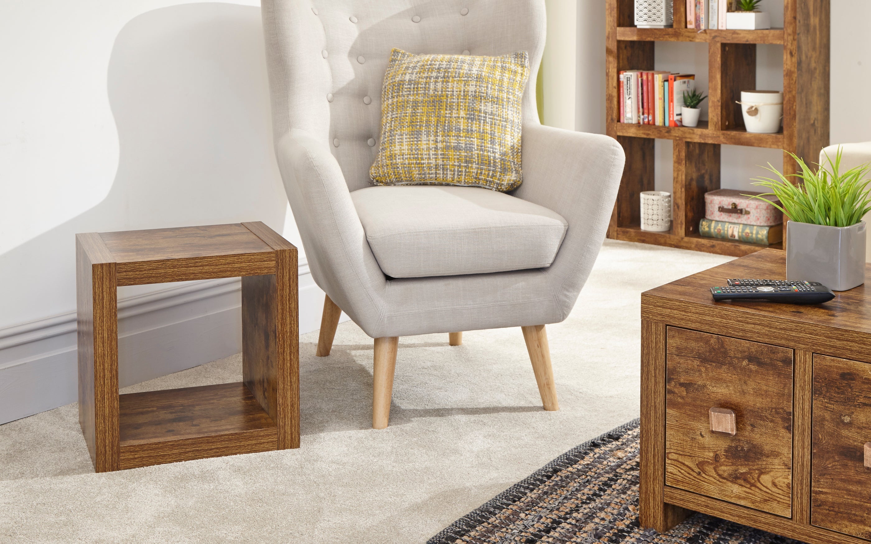 Jakarta Cube Table Cube Mango – GFW, view 3