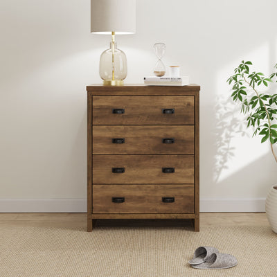 Boston 4 Drawer Chest Knotty Oak – GFW, view 2