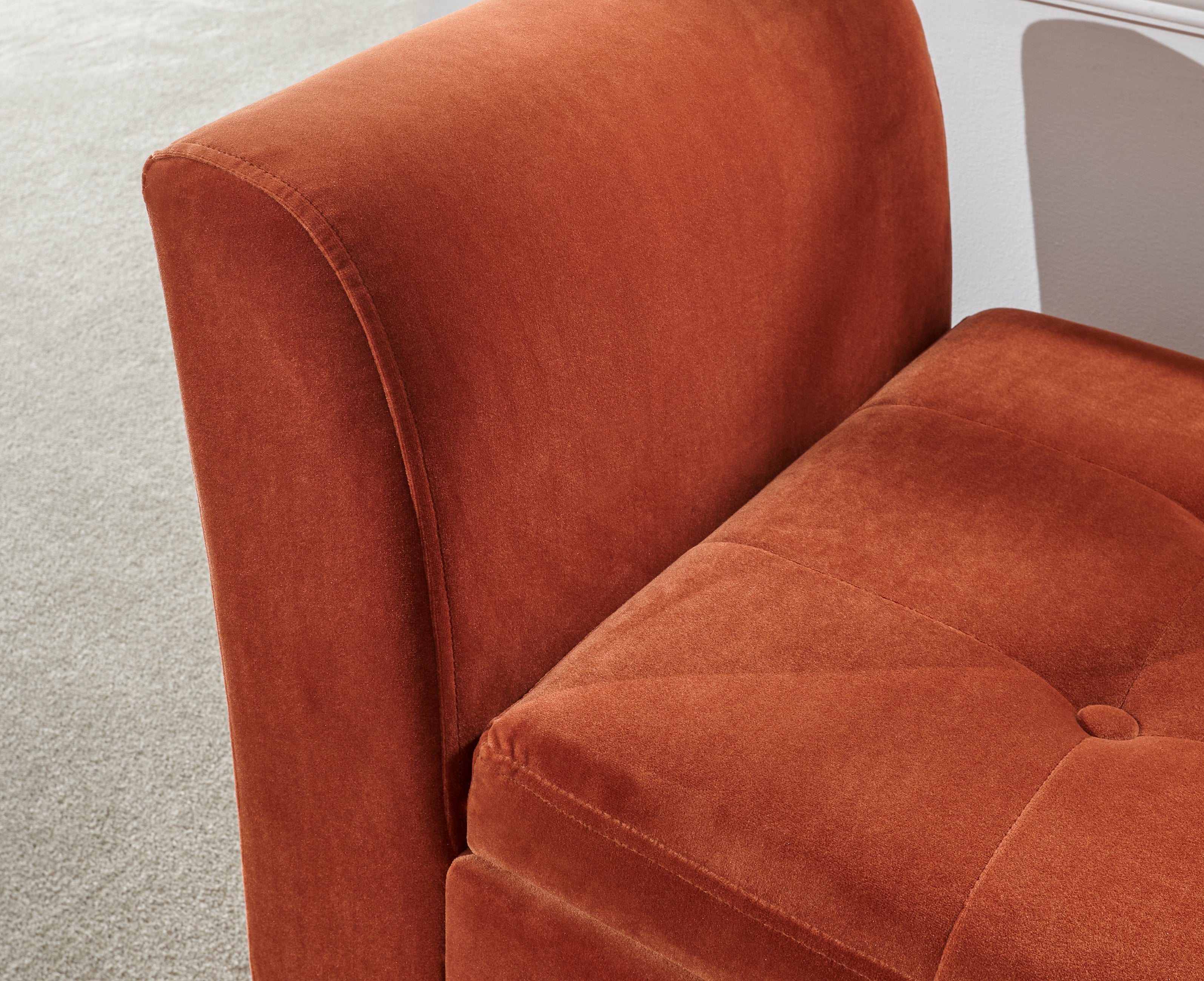 Genoa Window Seat Russet Fabric – GFW, view 5