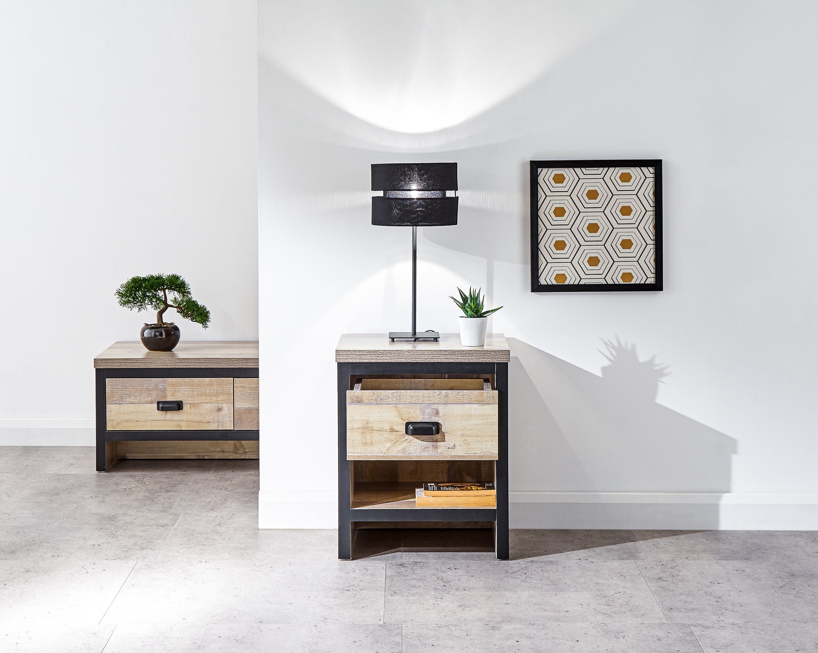 GFW Lamp Table Boston Lamp Table Oak Bed Kings