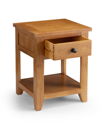 Astoria 1 Drawer Lamp Table – Julian Bowen, view 3