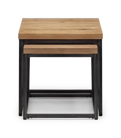 Brooklyn Oak Nesting Lamp Tables – Julian Bowen, view 3