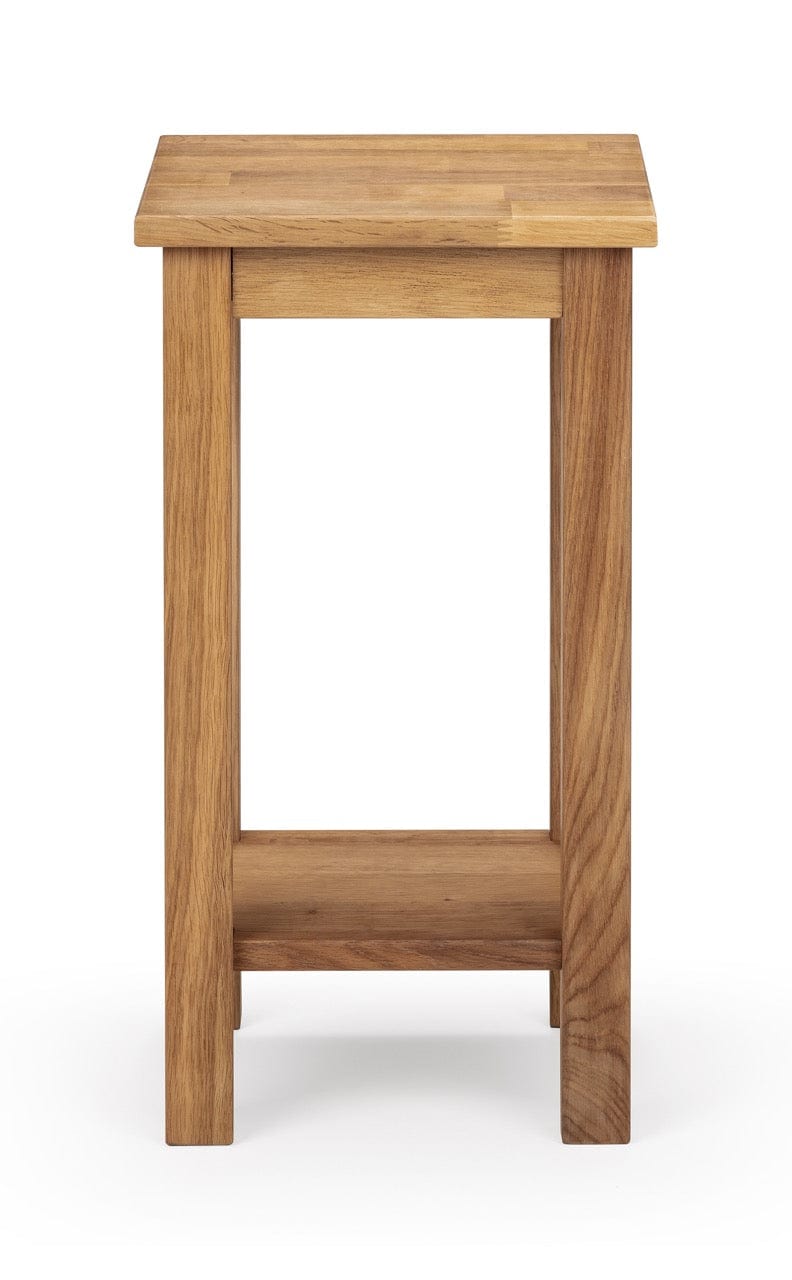 Julian Bowen Lamp Table Coxmoor Tall Narrow Side Table - Oak Bed Kings
