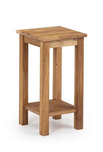 Julian Bowen Lamp Table Coxmoor Tall Narrow Side Table - Oak Bed Kings