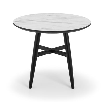 Firenze Marble Effect Lamp Table – Julian Bowen, view 3