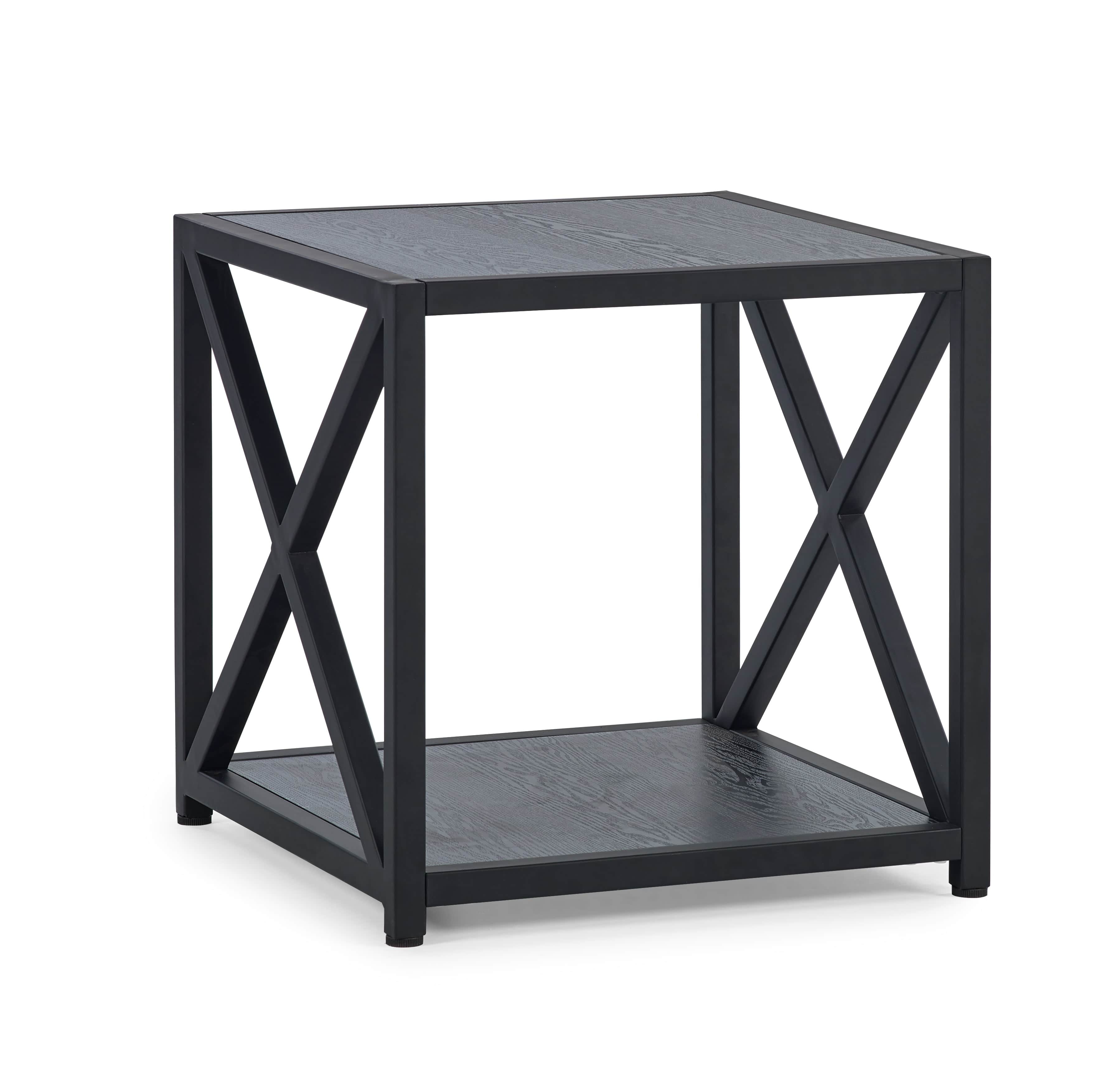 Lima Lamp Table - Black Ash – Julian Bowen