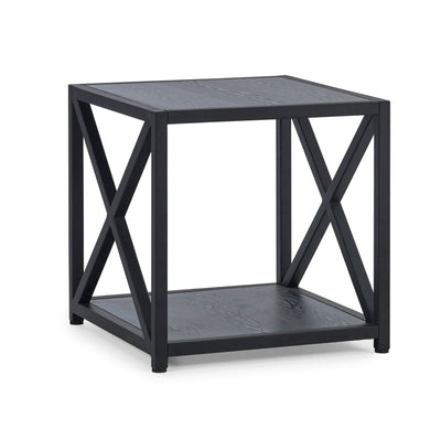 Lima Lamp Table - Black Ash – Julian Bowen
