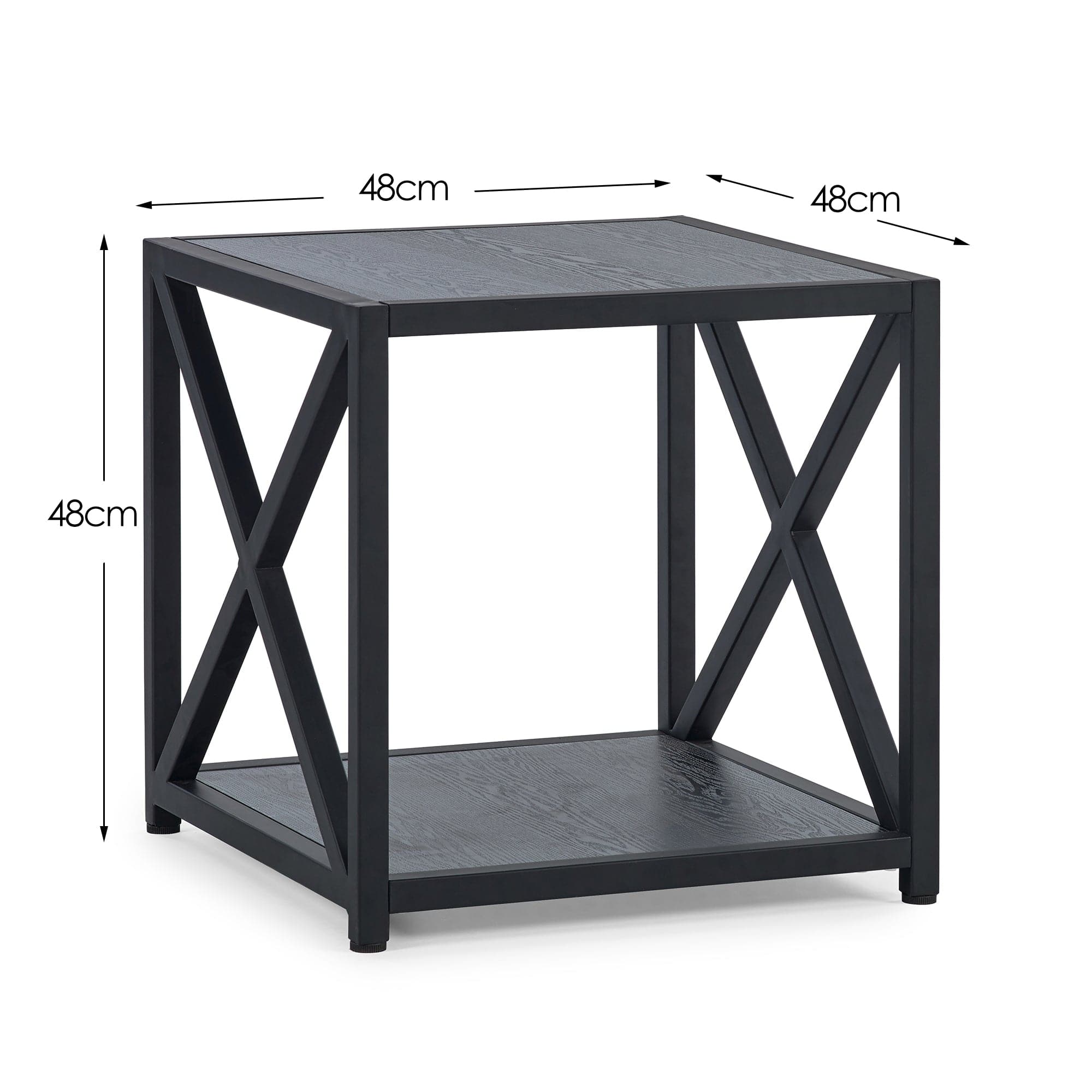 Lima Lamp Table - Black Ash – Julian Bowen, view 5