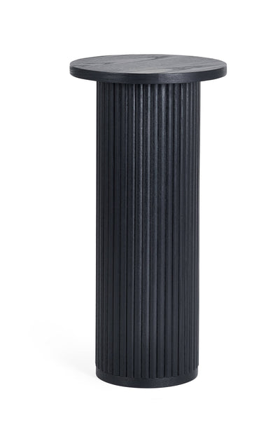 Louis Fluted Drinks Table - Black – Julian Bowen