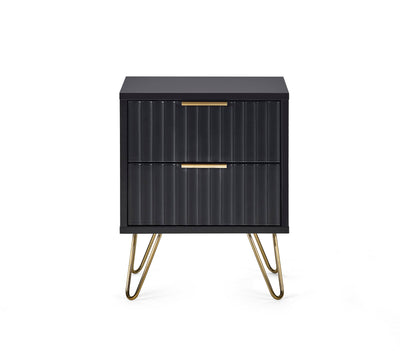 Murano Lamp Table - Matt Black – Julian Bowen, view 2