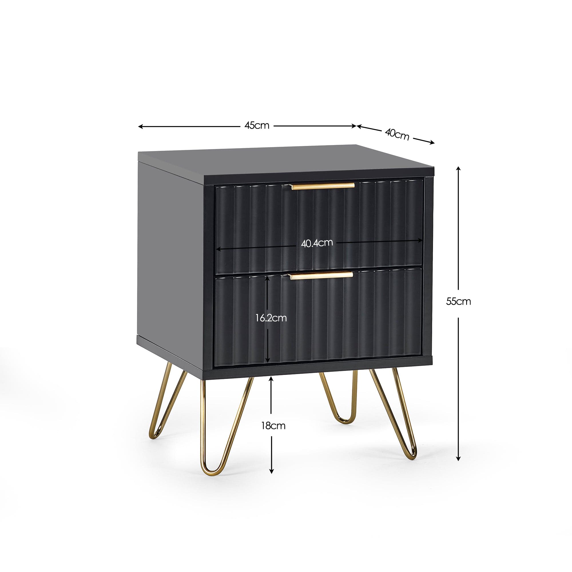 Murano Lamp Table - Matt Black – Julian Bowen, view 6
