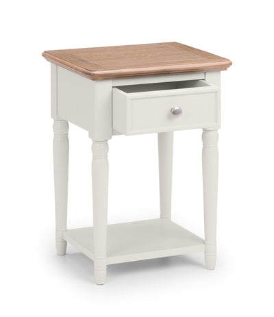 Provence 1 Drawer Lamp Table – Julian Bowen, view 3