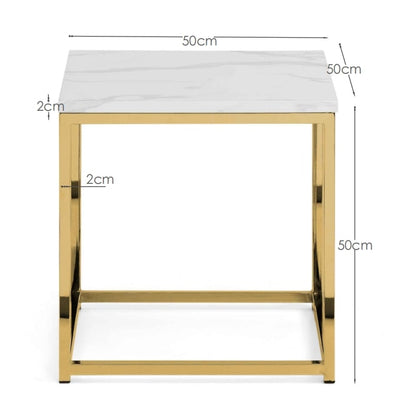 Scala Gold Lamp Table – Julian Bowen, view 3