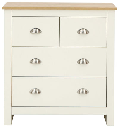 Lancaster 2+2 Drawer Chest Cream – GFW