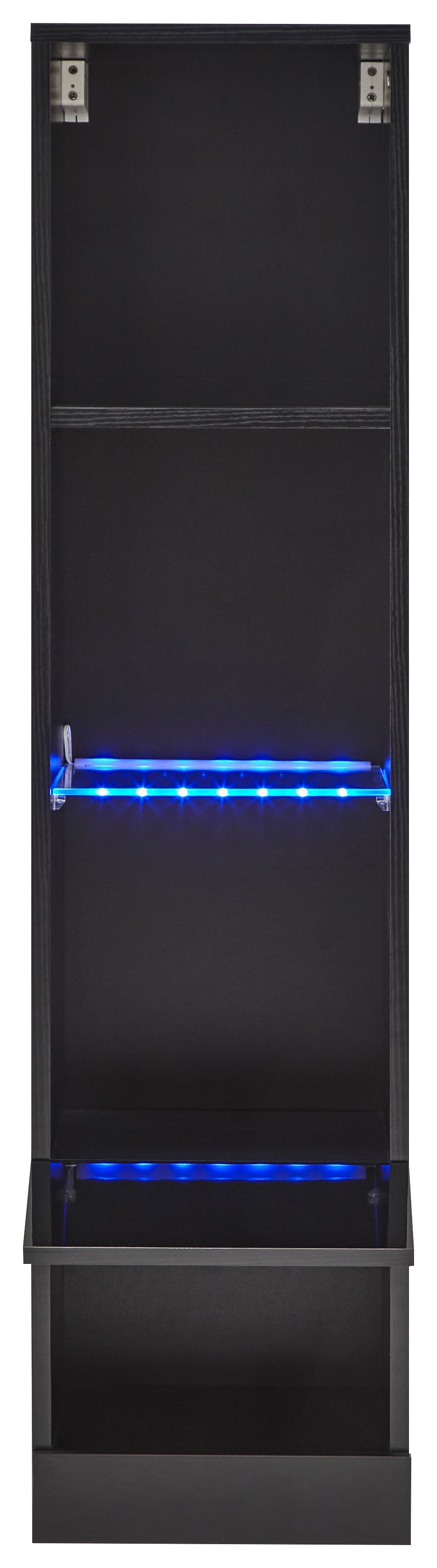 Galicia Tall Shelf Unit With Led Black – GFW, view 14