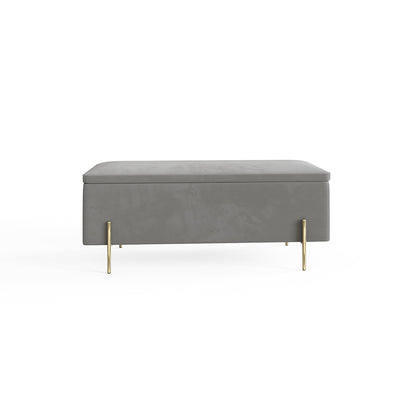 Mystica Ottoman Storage Bench Grey – GFW, view 5