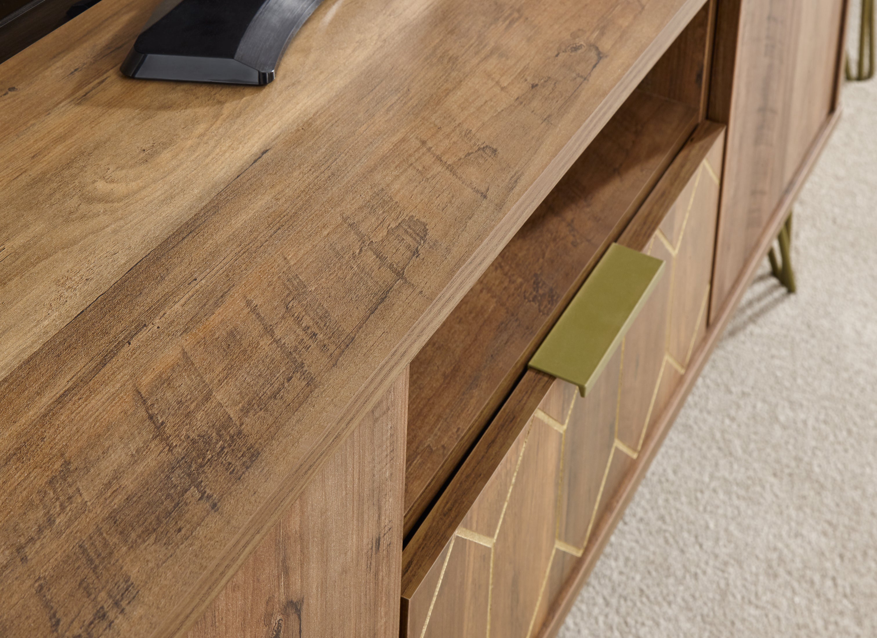 Orleans 1 Drawer TV Stand Mango – GFW, view 7