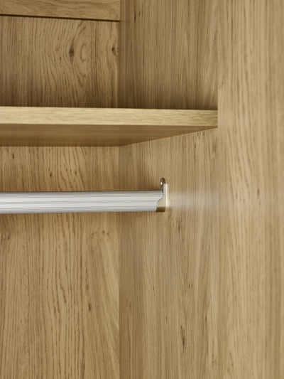 Ingrid 2 Door Wardrobe Oak – Julian Bowen, view 12