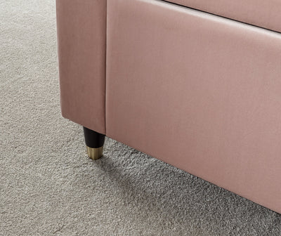 Genoa Window Seat Blush Pink Fabric – GFW, view 4