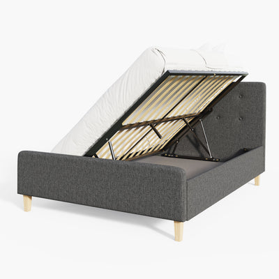 Ashbourne Ottoman Bed Dark Grey – GFW, view 17