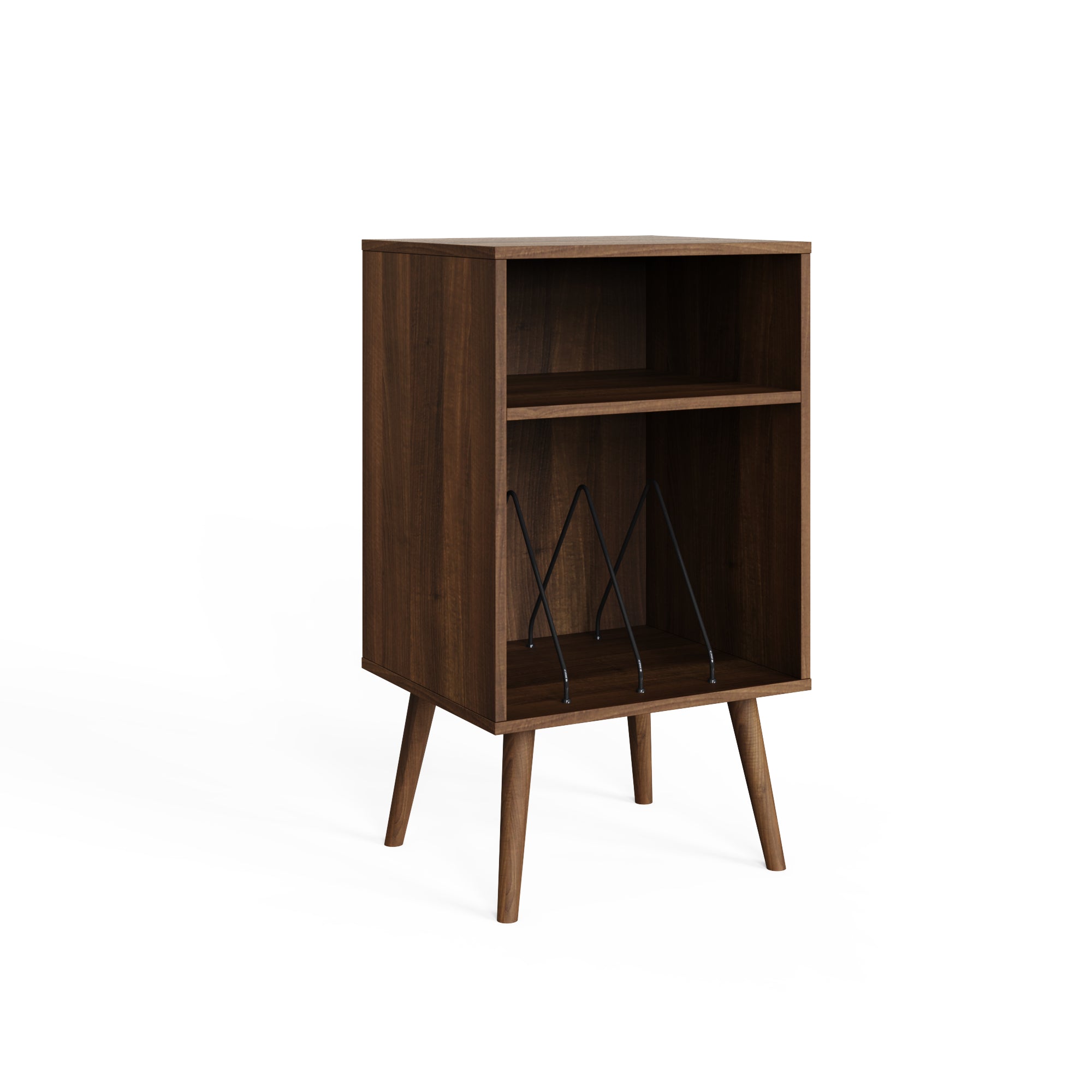 Jaxon Compact Open Turntable Stand – Walnut
