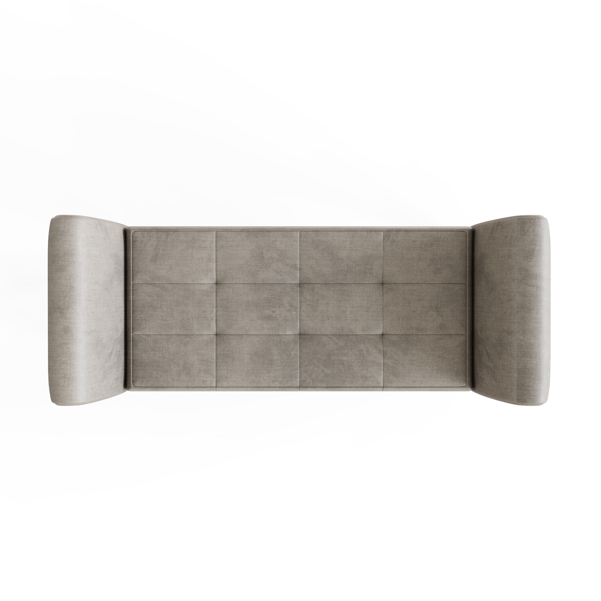 Balmoral Window Seat Silver Chenille – GFW, view 9