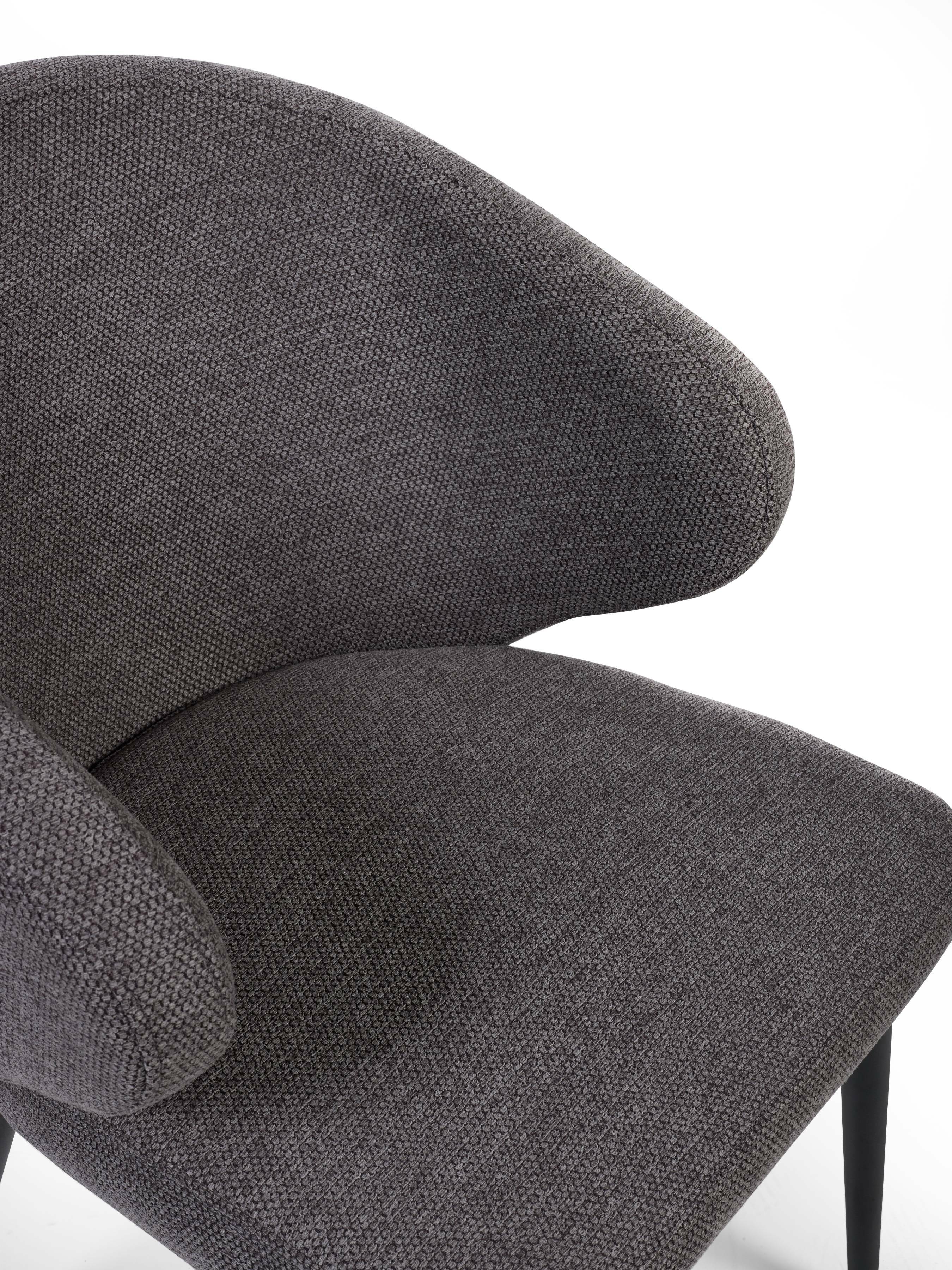 Marcus Mid Grey Fabric Dining Chairs (Set of 2) – Julian Bowen, view 6