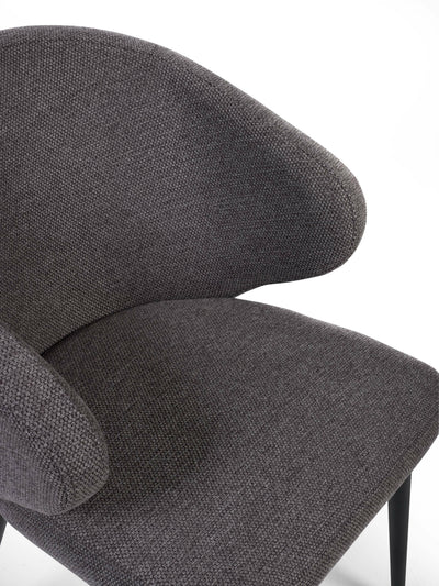 Marcus Mid Grey Fabric Dining Chairs (Set of 2) – Julian Bowen, view 6