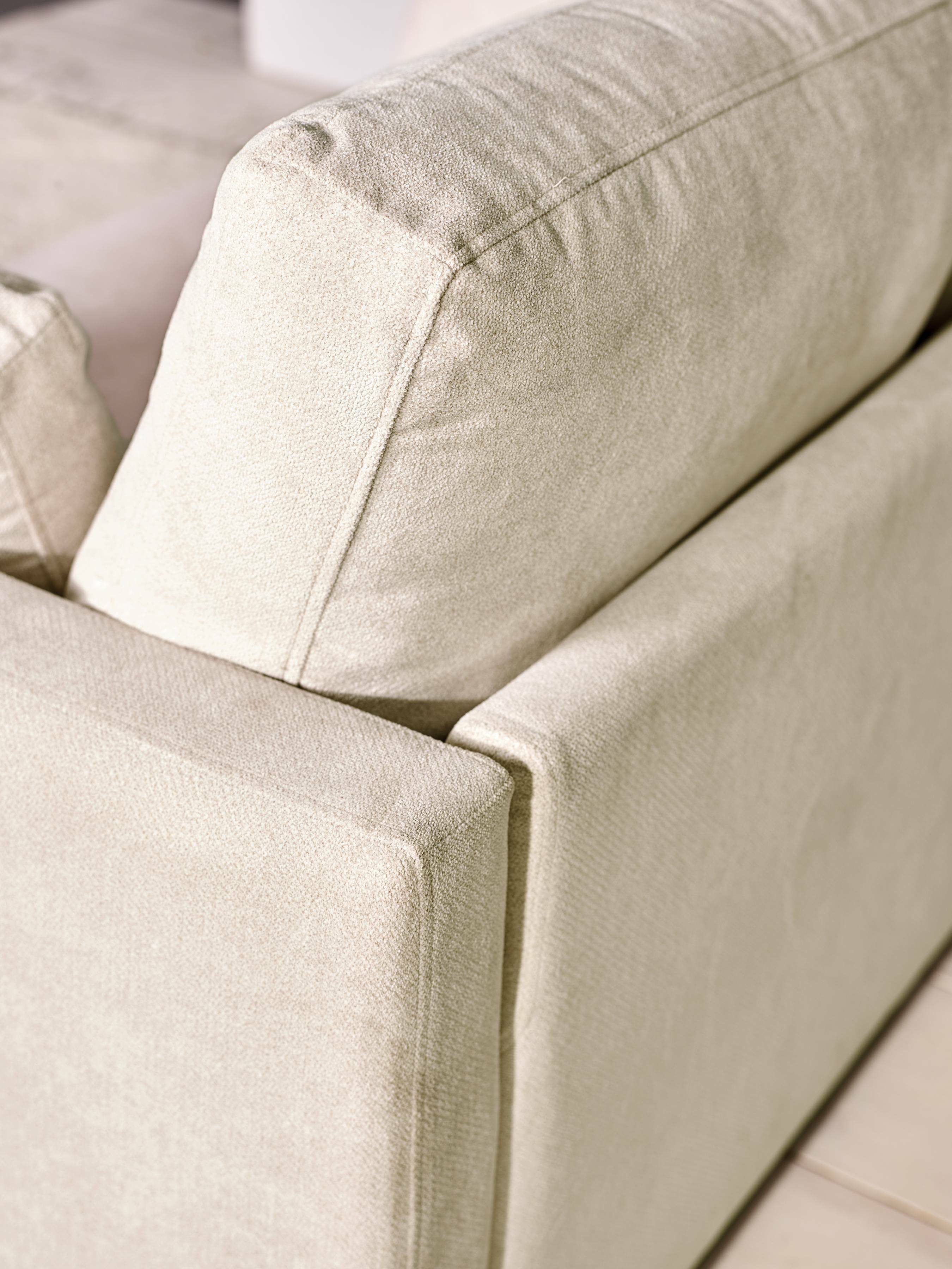 Ottilie Natural Chenille 2 Seater Sofa – Julian Bowen, view 4