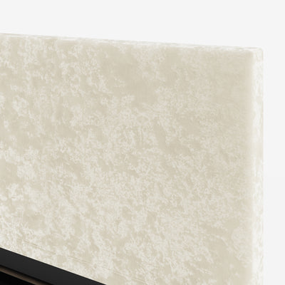 End Lift Ottoman 150cm – Cream Crushed Velvet
