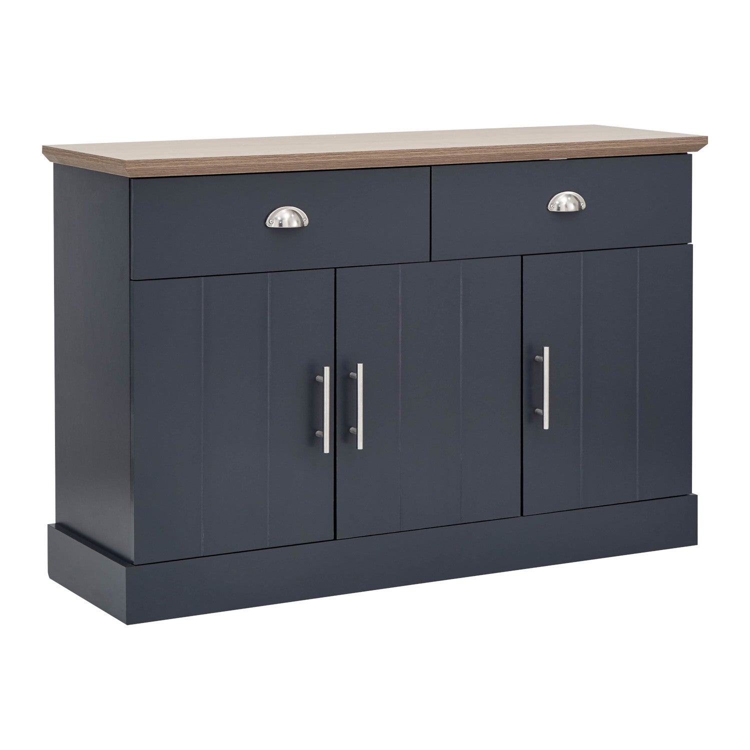 Kendal Large Sideboard – Slate Blue & Oak