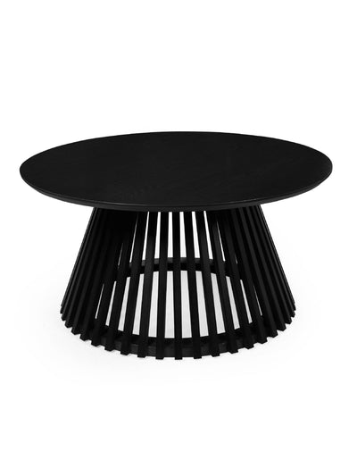 Ollie Black 80cm Round Coffee Table – Julian Bowen
