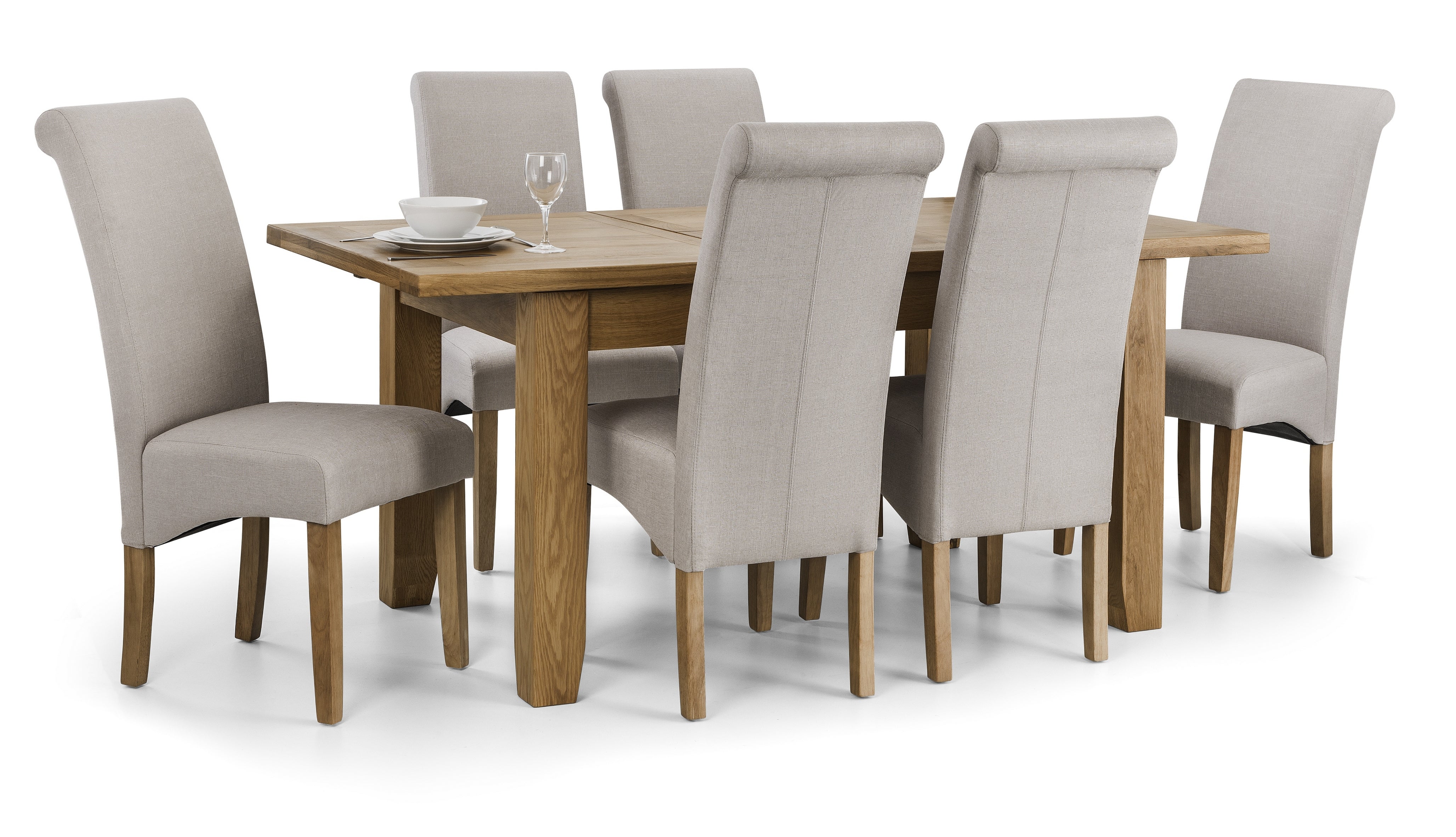 Rio Scrollback Fabric Chairs (Set Of 2) – Julian Bowen, view 4