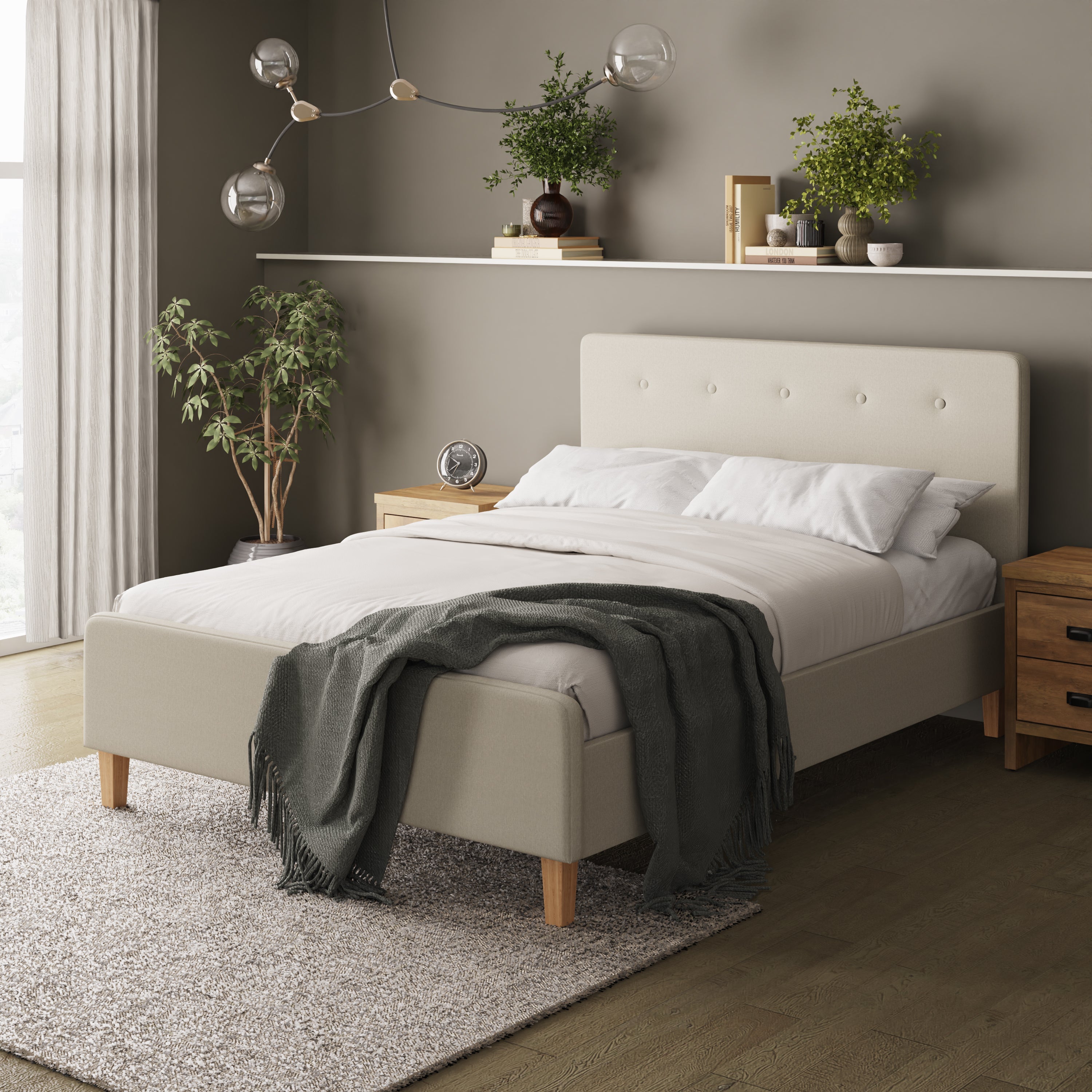 Ashbourne Bed Frame Natural – GFW, view 11
