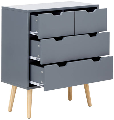 Nyborg 2+2 Drawer Chest – Dark Grey