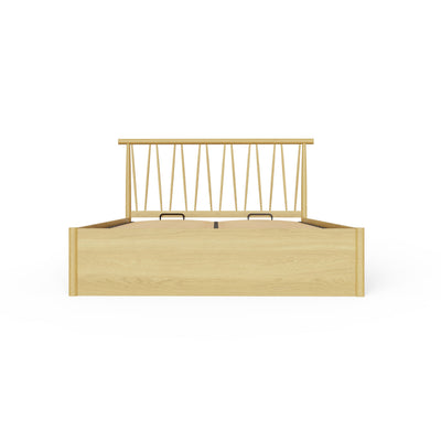 Fusum Spindle Ottoman Bed - Oak – GFW, view 10