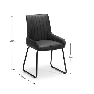 Miller Concrete Effect Dining Table, Soho Bench & 4 Soho Chairs