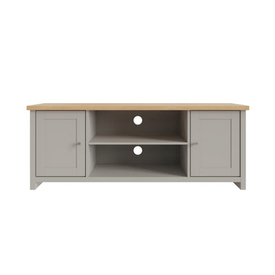 Lancaster Large TV Cabinet Grey – GFW, view 5