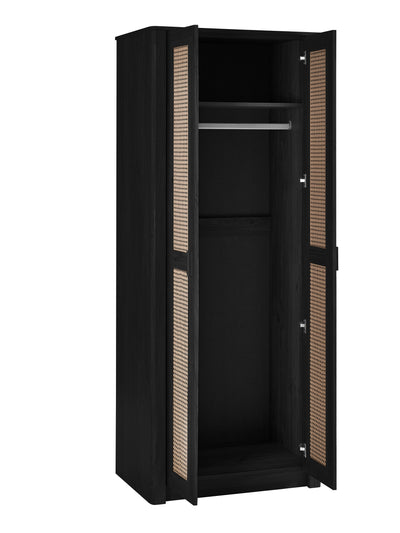 Sydney 2 Door Wardrobe - Black Ash – Julian Bowen, view 2