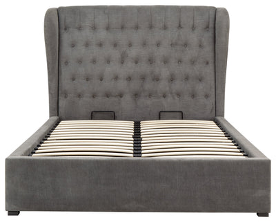 Dakota Ottoman Bed With Solid Base Grace Pewter – GFW, view 18